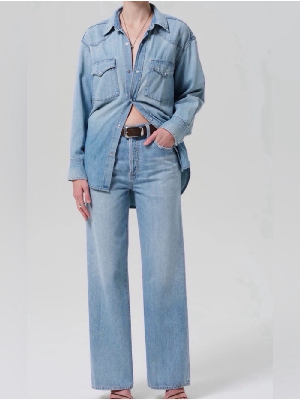 Citizens of Humanity Annina Wide Leg Trouser Jeans Women's 29 Tularosa Wash